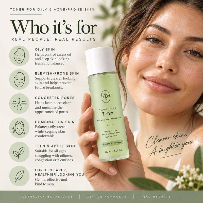 Who it is for: toner for oily, combination, congested and acne-prone skin