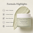 Clay mask formula highlights with kaolin, bentonite, colloidal oatmeal, white willow bark and Australian botanicals